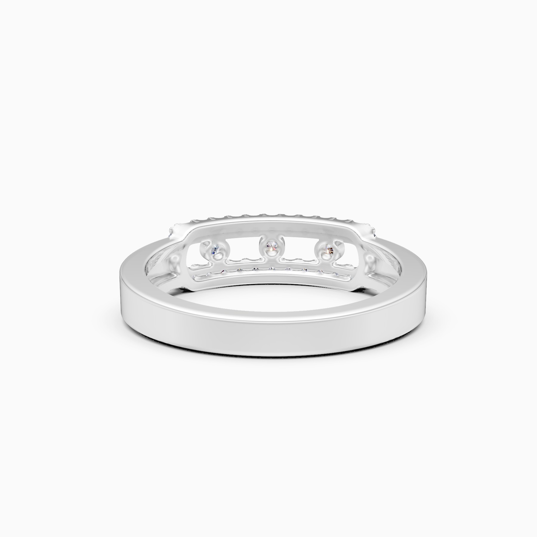 Elegant Halo Lab Grown Diamond Band